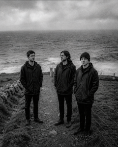 Jesse Rómlárson, Eoin Belfield and Nevan Lochlann at the Cliffs of Moher in Ireland during the early years of Eventstellar in 2016