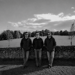Jesse Rómlárson, Eoin Belfield and Nevan Lochlann at Deerpark in Mount Merrion, Dublin during the early years of Eventstellar in 2016